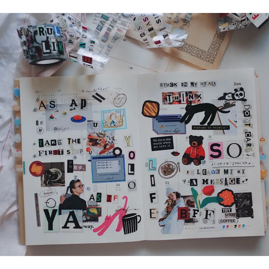 『紙膠帶分裝』茄子先生 Words/珍珠/Peekaboo/錄音帶/獨白/回家的鳥/剪紙的鳥/甜甜的花/花園裡的餐盤-規格圖7