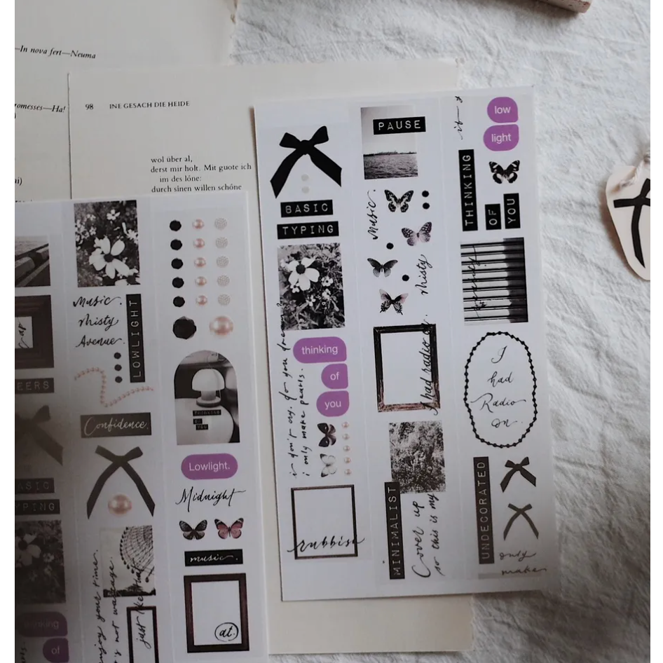 『紙膠帶分裝』茄子先生 Words/珍珠/Peekaboo/錄音帶/獨白/回家的鳥/剪紙的鳥/甜甜的花/花園裡的餐盤-規格圖7