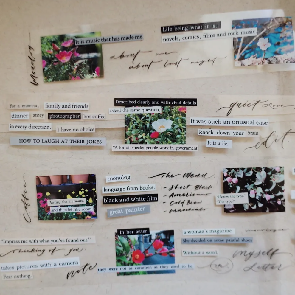 『紙膠帶分裝』茄子先生 Words/珍珠/Peekaboo/錄音帶/獨白/回家的鳥/剪紙的鳥/甜甜的花/花園裡的餐盤-規格圖7