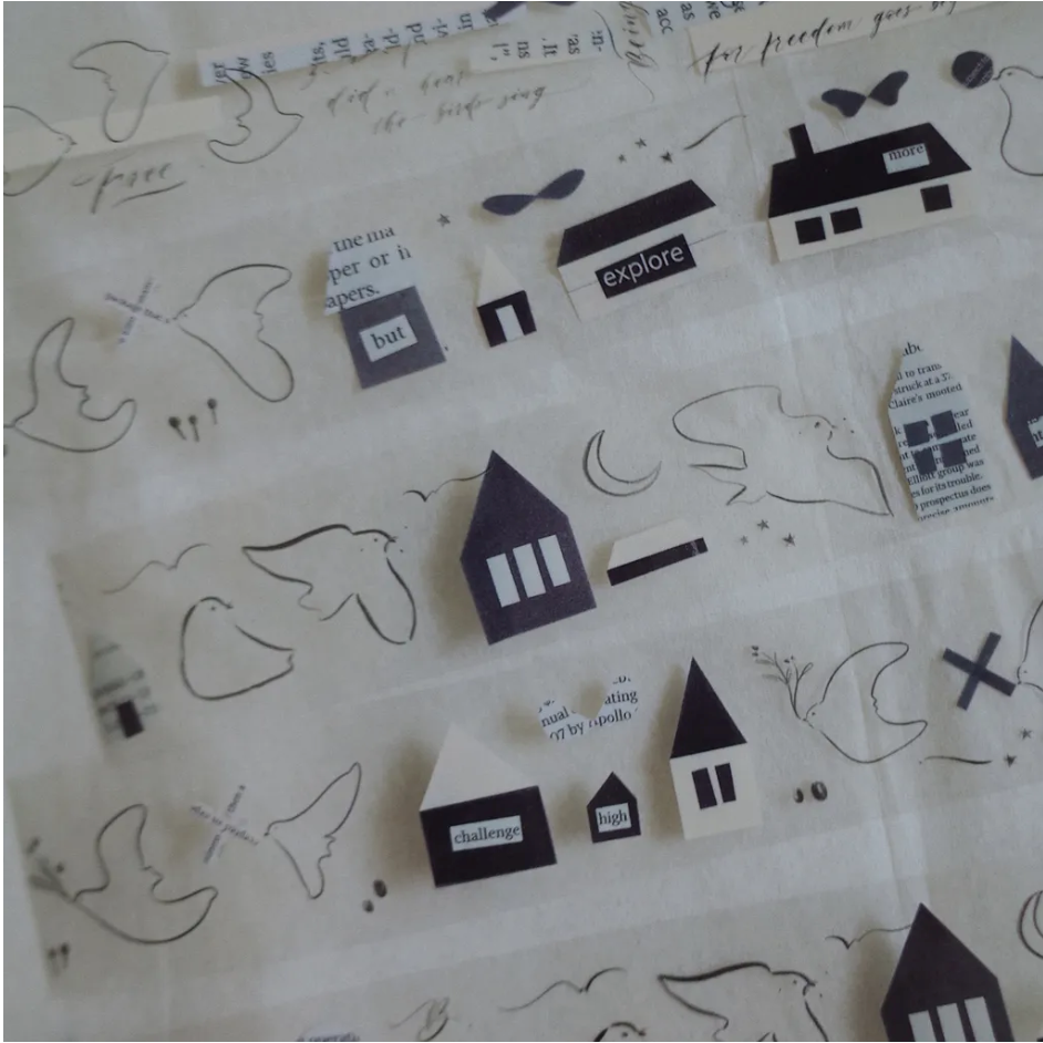 『紙膠帶分裝』茄子先生 Words/珍珠/Peekaboo/錄音帶/獨白/回家的鳥/剪紙的鳥/甜甜的花/花園裡的餐盤-規格圖7