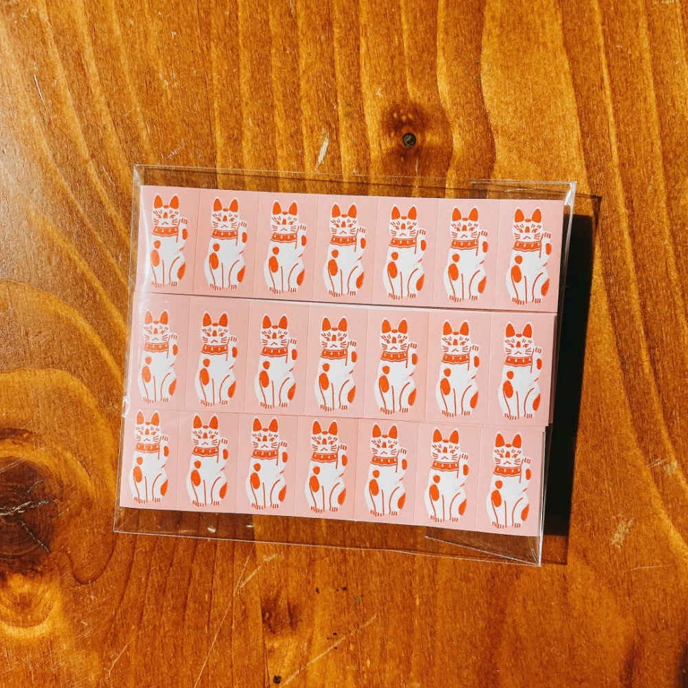 『標籤貼分裝包』羊君「黑嚕嚕/貓箱/咪兔/招福貓/招財貓/大吉大利」【立夏手帳生活】-細節圖4