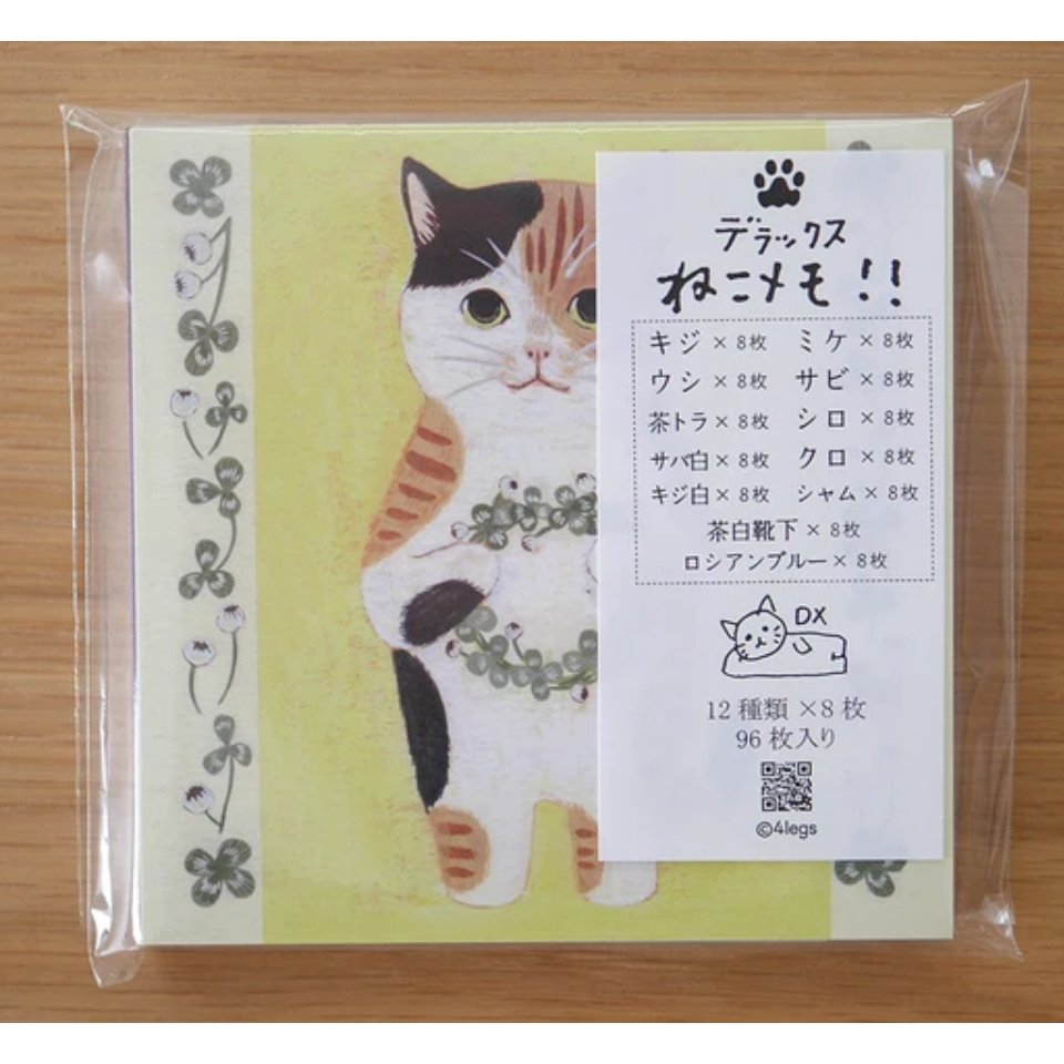 【第一彈】4legs 貓咪雙面便簽組 12種貓咪各8張 4 legs 貓咪 日本製【立夏手帳生活】-細節圖9