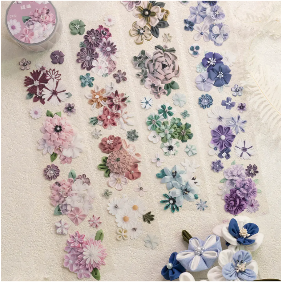 『紙膠帶分裝』樂意 蘊繡/雨色/對花集:彼岸花間/對花集:玫瑰與水仙/對花集:遊園記/微光-海棠花-/黯光-海棠花--細節圖2