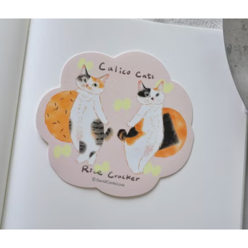 補補貓・大衛煮愛 咖啡色系的滋味 防水貼紙 共9款【立夏手帳生活】-細節圖7