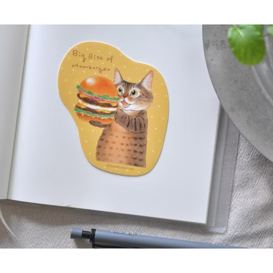 補補貓・大衛煮愛 咖啡色系的滋味 防水貼紙 共9款【立夏手帳生活】-細節圖10