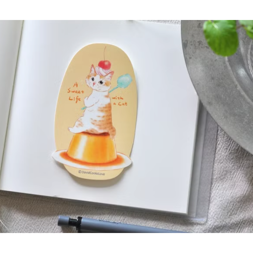 補補貓・大衛煮愛 咖啡色系的滋味 防水貼紙 共9款【立夏手帳生活】-規格圖10