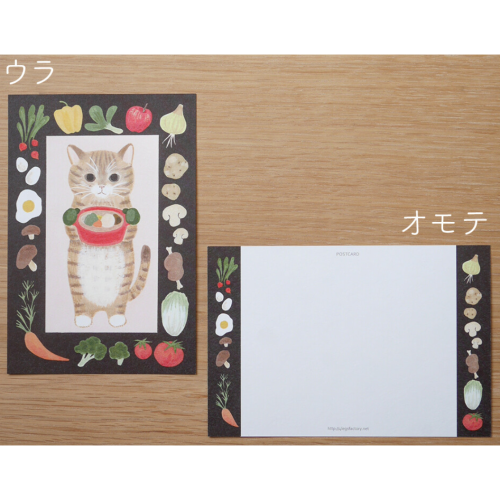 【經典26款】4legs 明信片 4 legs 貓咪 日本製【立夏手帳生活】-規格圖1