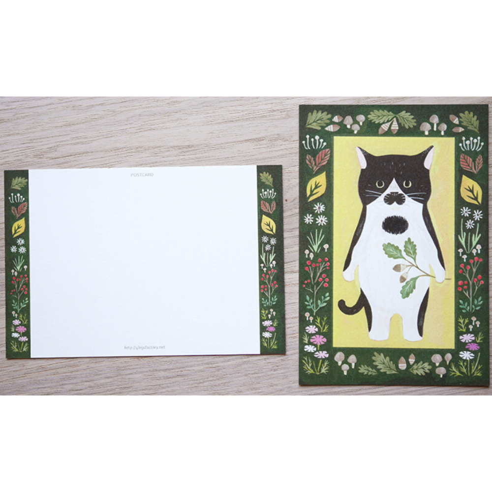 【經典26款】4legs 明信片 4 legs 貓咪 日本製【立夏手帳生活】-規格圖1