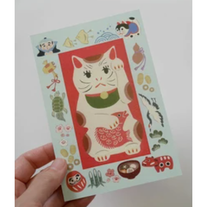 【經典26款】4legs 明信片 4 legs 貓咪 日本製【立夏手帳生活】-規格圖1