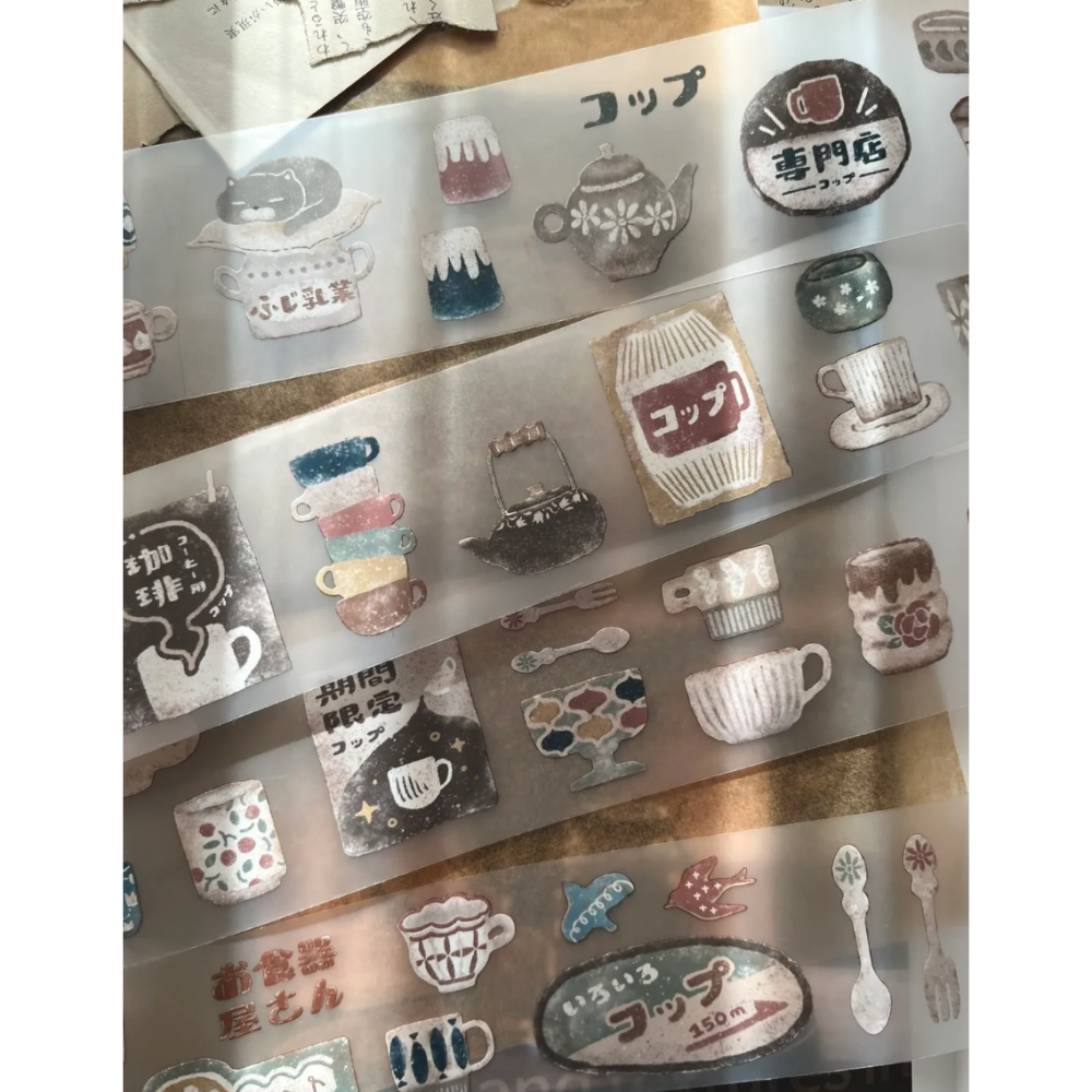 『紙膠帶分裝』微瘋畫室 麵包屋/門亭/別院/杯子/盤子/Love Cocoa/COZY # in progress-細節圖9