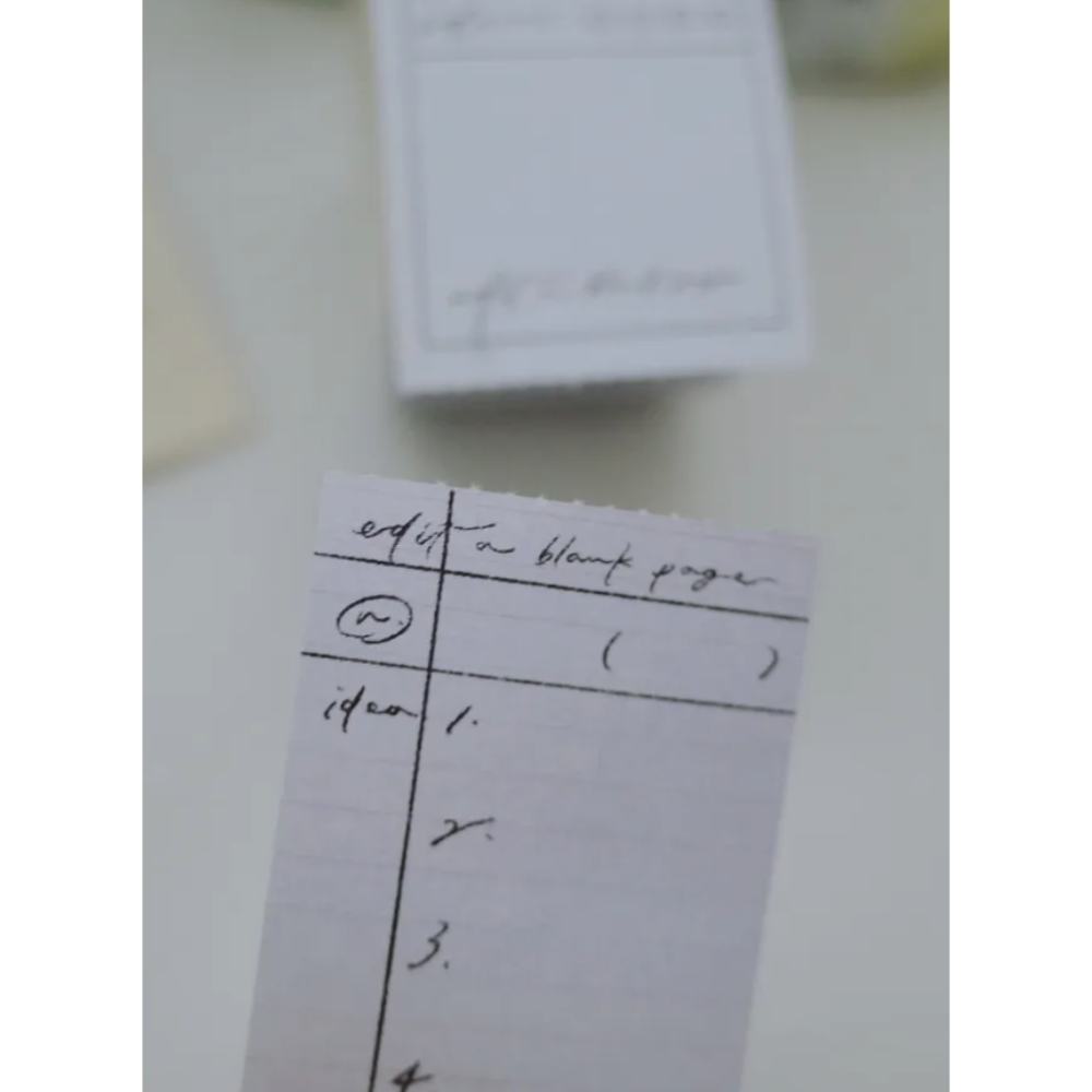 茄子先生 Blank Note 便利貼紙膠帶 可撕 捲型貼紙 【立夏手帳生活】-細節圖6