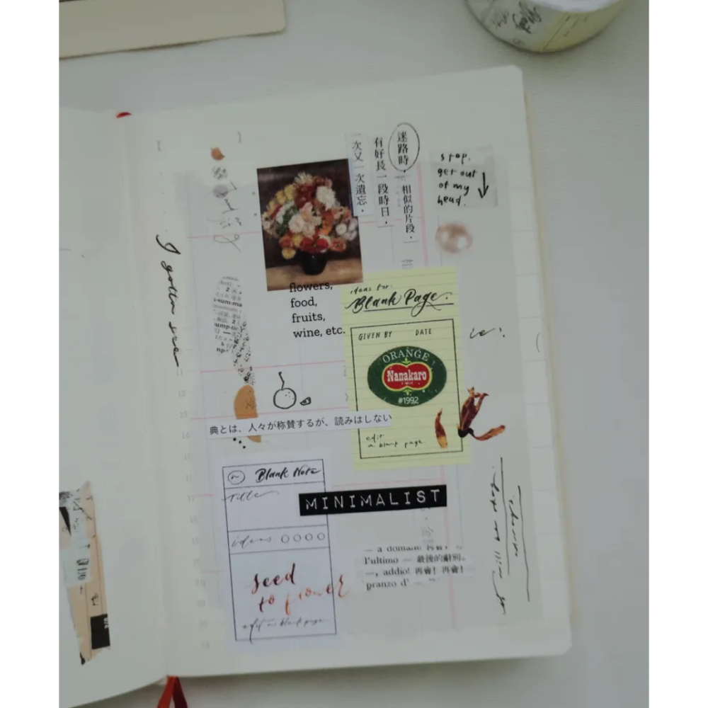 茄子先生 Blank Note 便利貼紙膠帶 可撕 捲型貼紙 【立夏手帳生活】-細節圖7