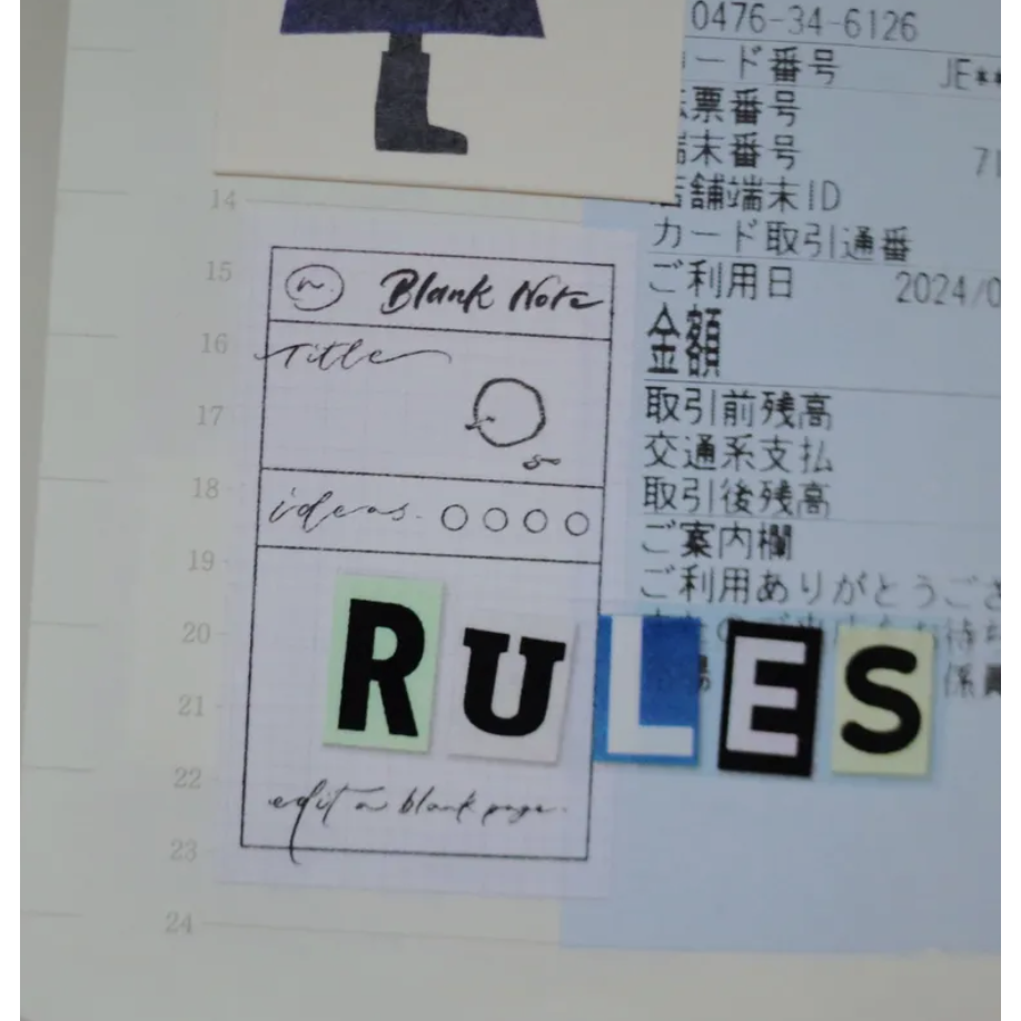 茄子先生 Blank Note 便利貼紙膠帶 可撕 捲型貼紙 【立夏手帳生活】-細節圖9