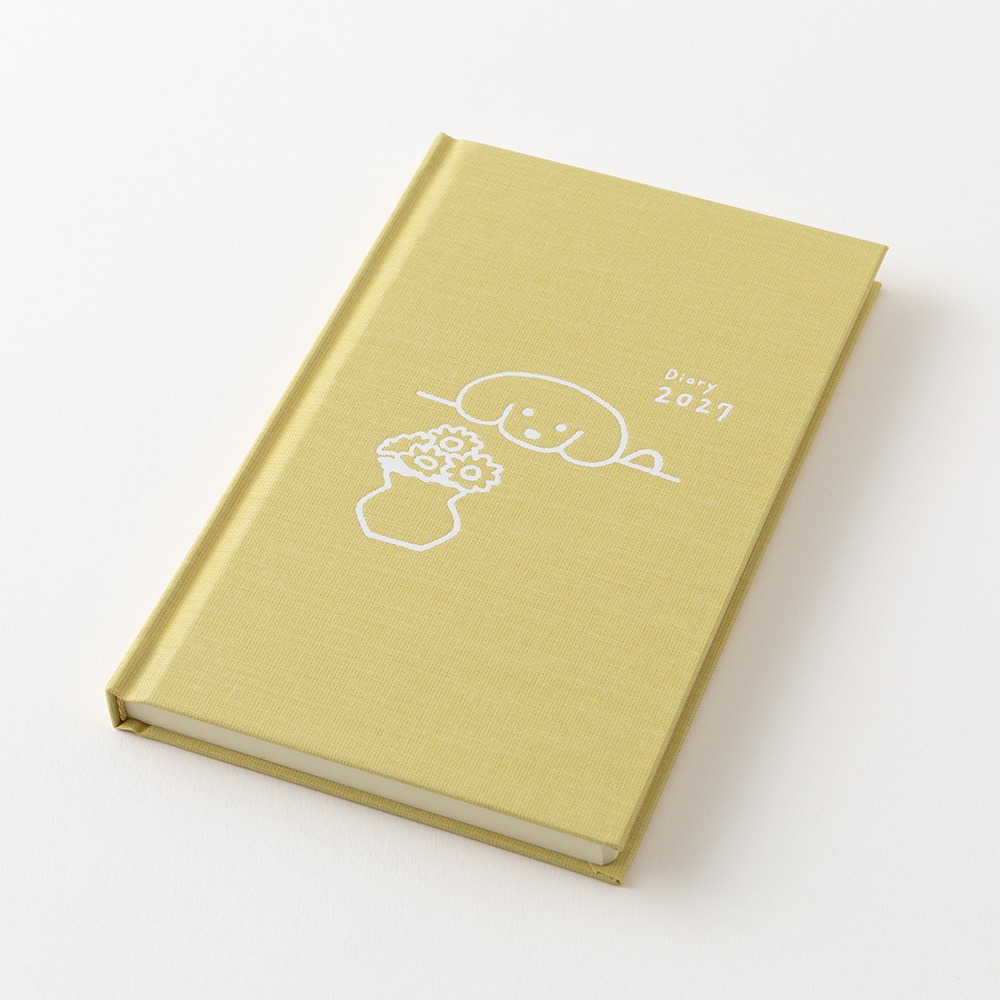 【2色可選】Midori 2027書型手帳「狗狗黃色款/狗狗紺青色款」週計畫 筆記本 日記本 週記本【立夏手帳生活】-細節圖9