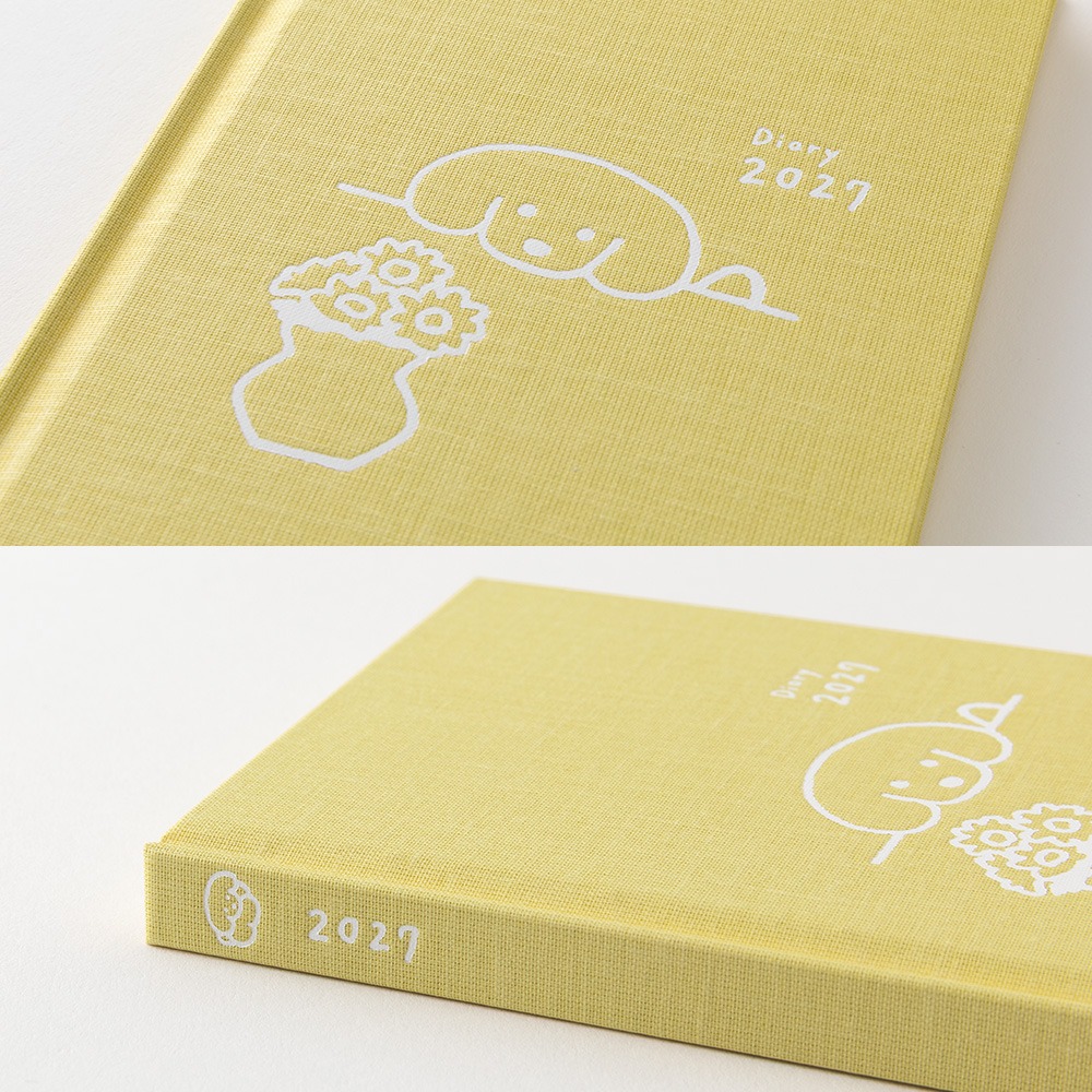 【2色可選】Midori 2027書型手帳「狗狗黃色款/狗狗紺青色款」週計畫 筆記本 日記本 週記本【立夏手帳生活】-細節圖11