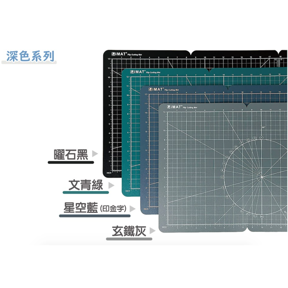 【M型】iMAT 翻轉切割墊 夾持專利 摺疊/美型/工作墊 2mm厚 雙面 環保無毒【立夏手帳生活】-細節圖10