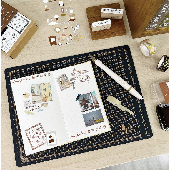 【A4書型】iMAT A4 書型切割墊 2mm厚 可摺疊 雙面 環保無毒【立夏手帳生活】-細節圖3