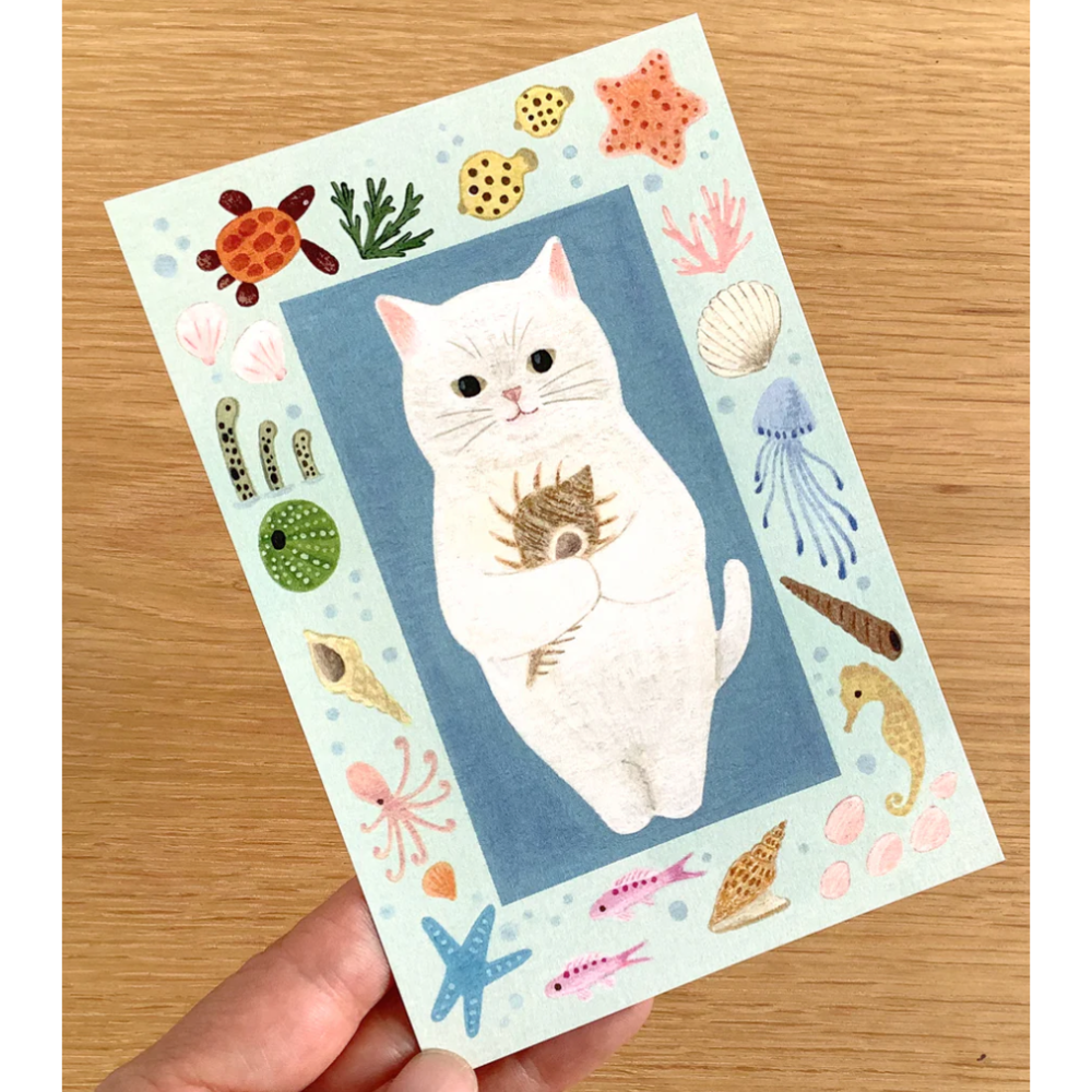【新系列16款】4legs 明信片 4 legs 貓咪 日本製【立夏手帳生活】-細節圖2