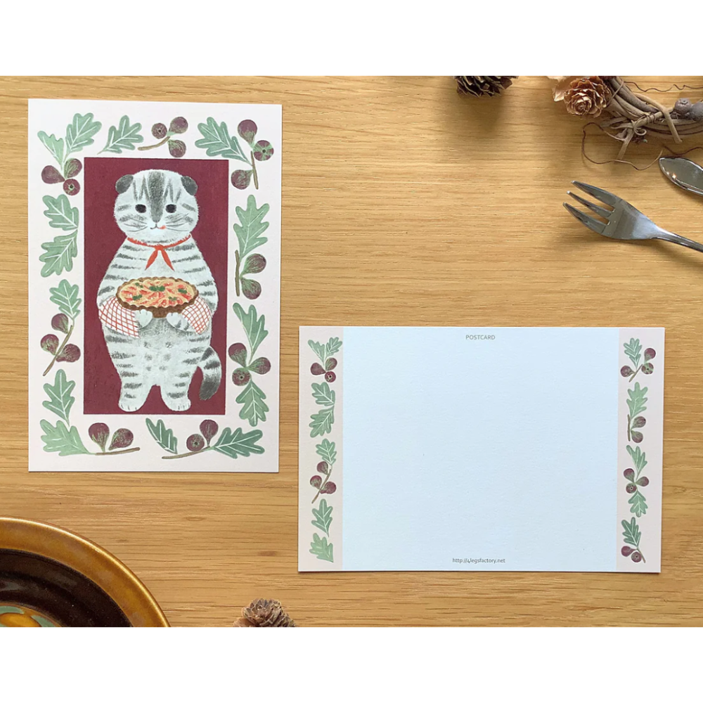 【新系列16款】4legs 明信片 4 legs 貓咪 日本製【立夏手帳生活】-規格圖10