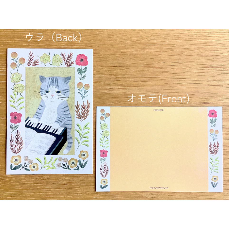 【新系列16款】4legs 明信片 4 legs 貓咪 日本製【立夏手帳生活】-規格圖10
