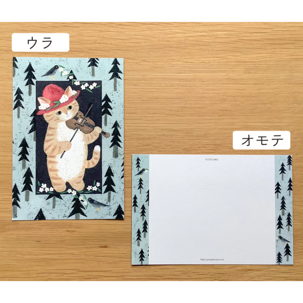【新系列16款】4legs 明信片 4 legs 貓咪 日本製【立夏手帳生活】-規格圖10