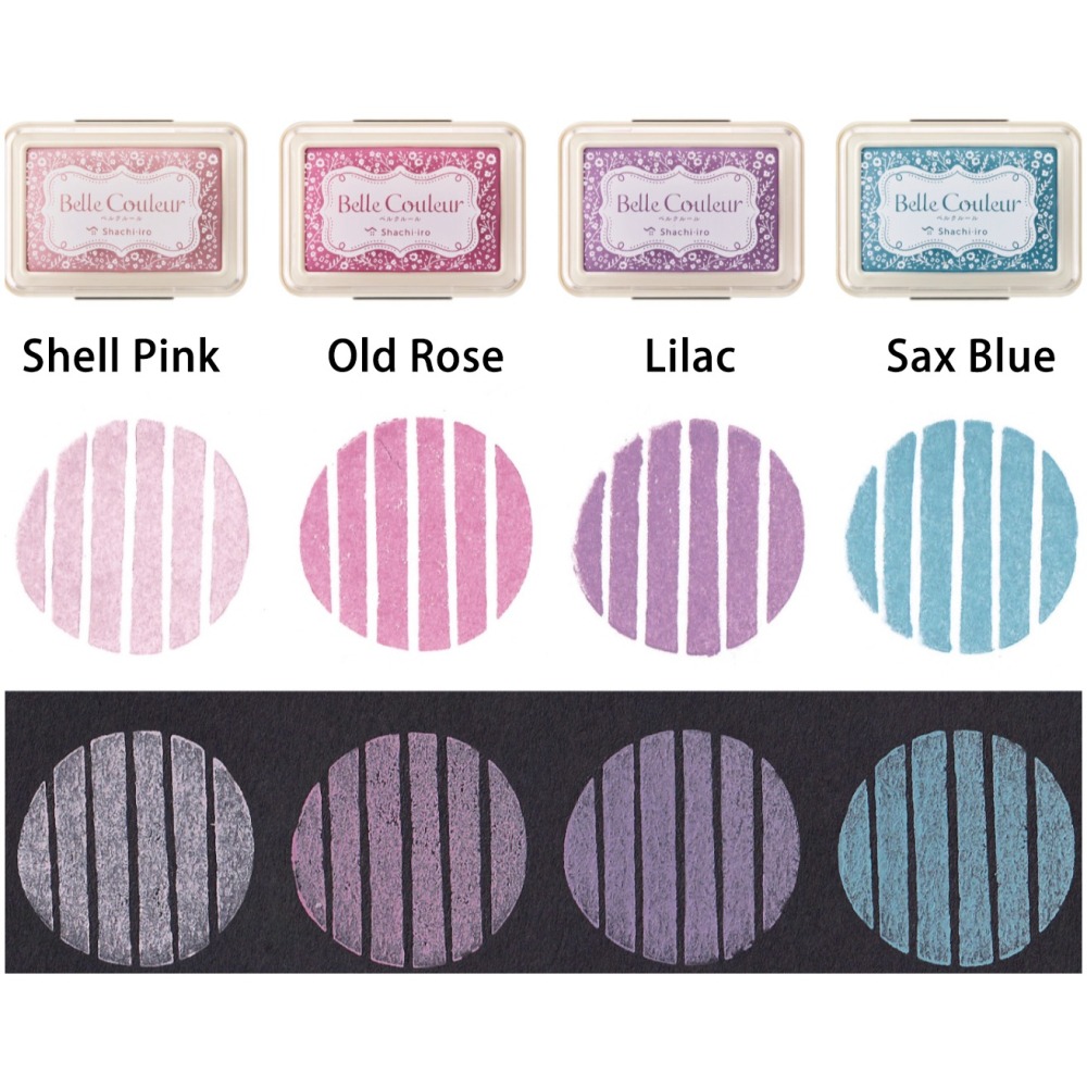 【深色紙相性◎】Shachihata寫吉達 Belle Couleur 油性印台 共8色【立夏手帳生活】-細節圖8