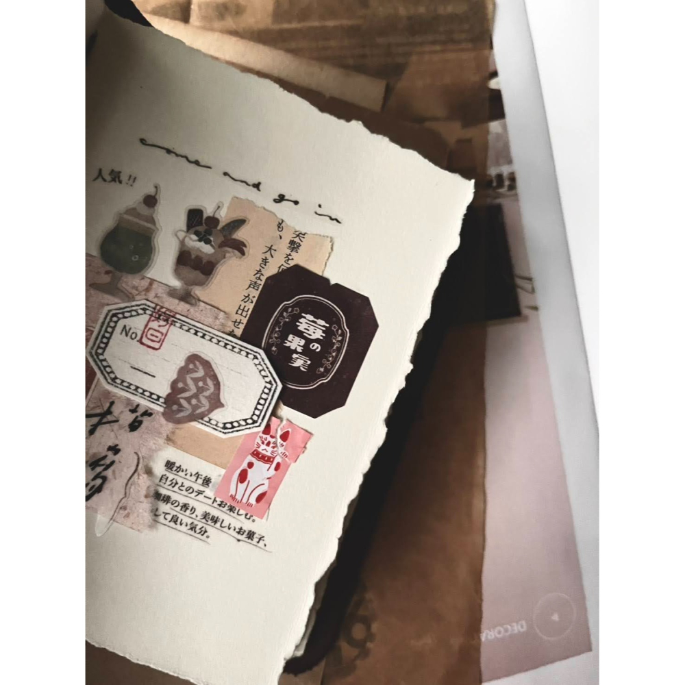 微瘋畫室 女子の午茶箋Ladies’ afternoon tea 3cm 茶標紙膠帶【立夏手帳生活】-細節圖8