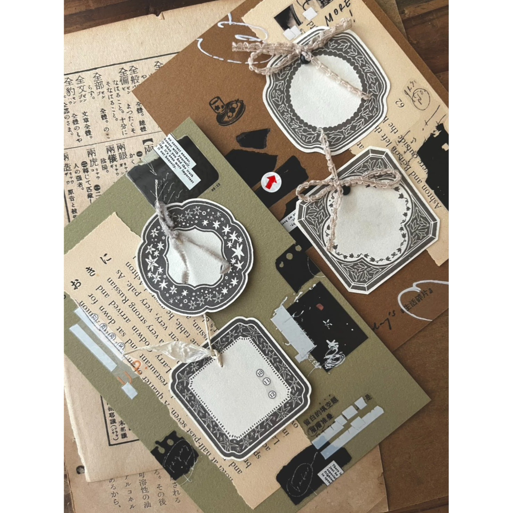 【2款】微瘋畫室「花綵Floral wreath/星灯Star light」便箋本【立夏手帳生活】-細節圖3