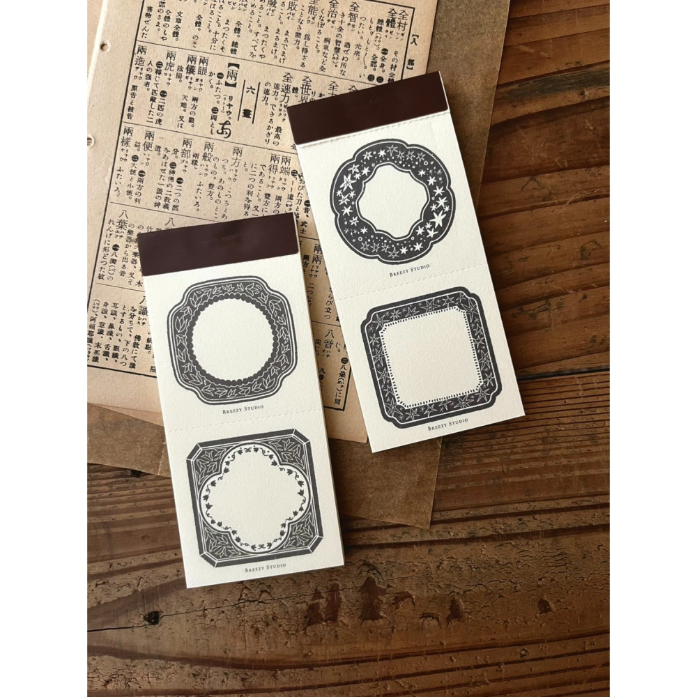 【2款】微瘋畫室「花綵Floral wreath/星灯Star light」便箋本【立夏手帳生活】-細節圖6