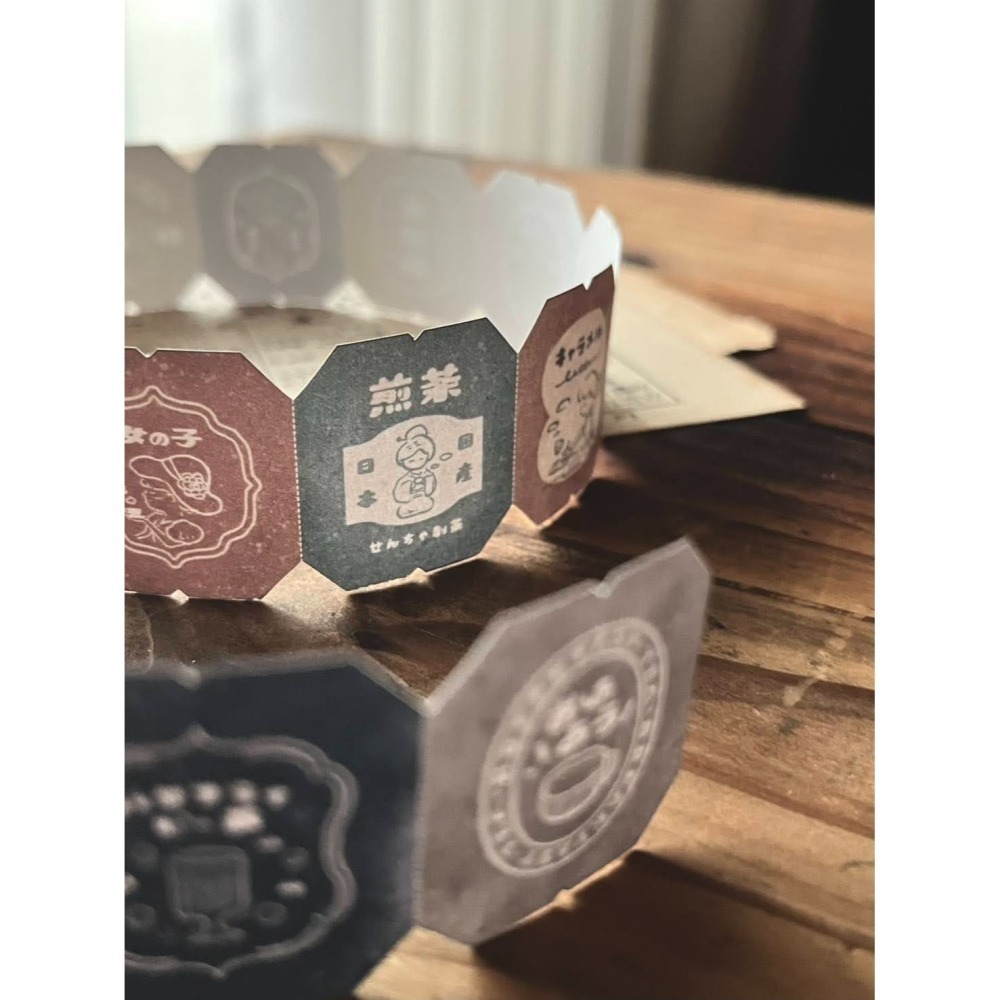 『紙膠帶分裝』微瘋畫室 映画館/喫茶店/女子の午茶箋/音楽堂/織物/幻花之森/花窓/老奶奶の拼布/香氣製票所-細節圖7