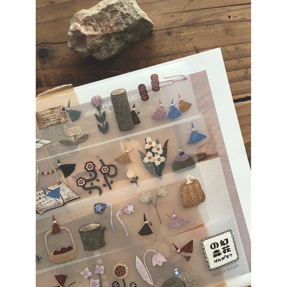 『紙膠帶分裝』微瘋畫室 映画館/喫茶店/女子の午茶箋/音楽堂/織物/幻花之森/花窓/老奶奶の拼布/香氣製票所-細節圖10