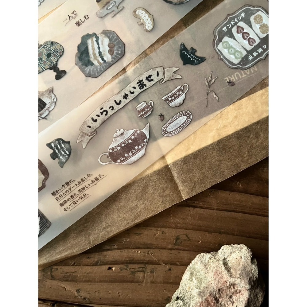 『紙膠帶分裝』微瘋畫室 映画館/喫茶店/女子の午茶箋/音楽堂/織物/幻花之森/花窓/老奶奶の拼布/香氣製票所-規格圖11