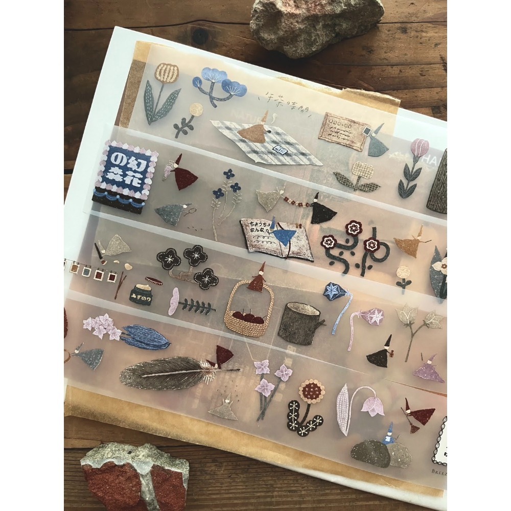 『紙膠帶分裝』微瘋畫室 映画館/喫茶店/女子の午茶箋/音楽堂/織物/幻花之森/花窓/老奶奶の拼布/香氣製票所-規格圖11