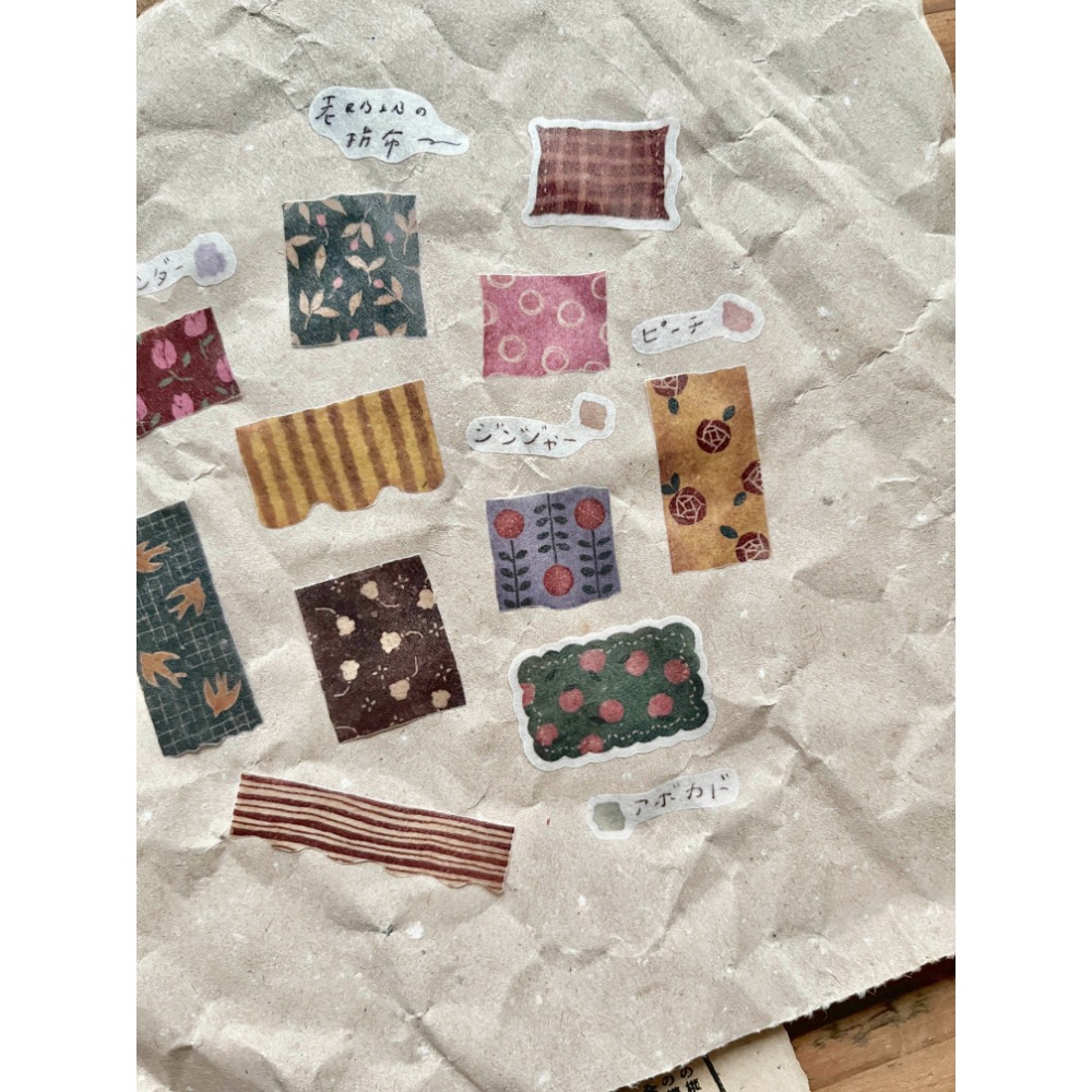 『紙膠帶分裝』微瘋畫室 映画館/喫茶店/女子の午茶箋/音楽堂/織物/幻花之森/花窓/老奶奶の拼布/香氣製票所-規格圖11