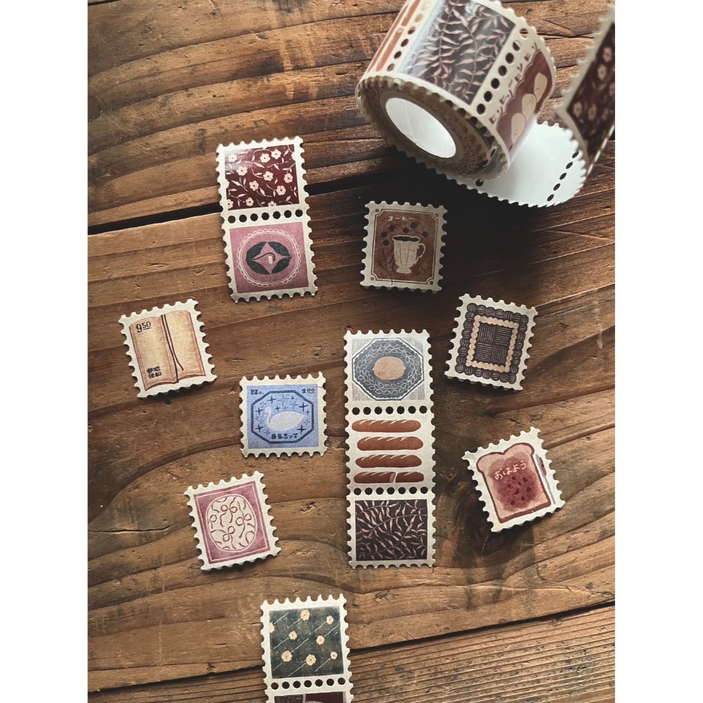 『紙膠帶分裝』微瘋畫室 映画館/喫茶店/女子の午茶箋/音楽堂/織物/幻花之森/花窓/老奶奶の拼布/香氣製票所-規格圖11