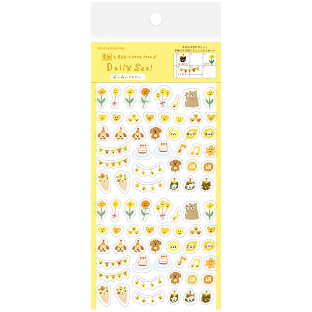 【新6款】古川紙工 每日小貼紙 透明貼紙組 手帳日記拼貼裝飾 日本製【立夏手帳生活】-細節圖4
