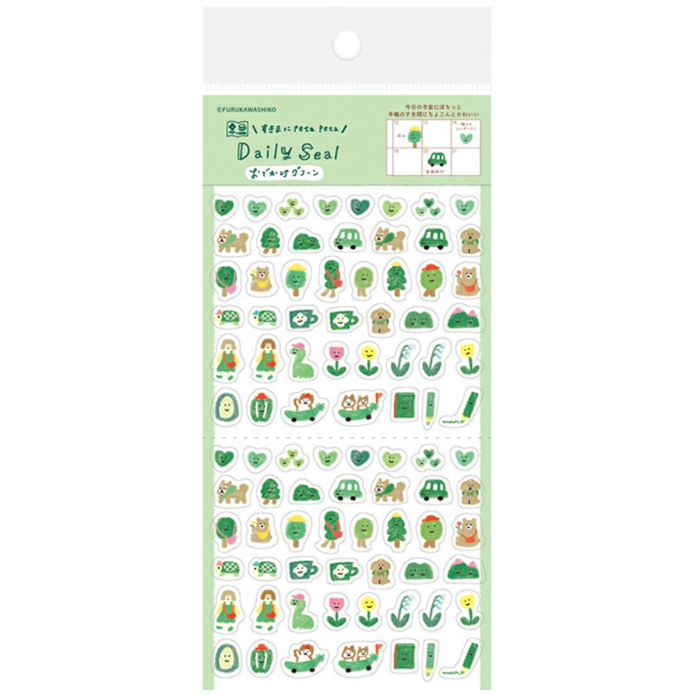 【新6款】古川紙工 每日小貼紙 透明貼紙組 手帳日記拼貼裝飾 日本製【立夏手帳生活】-細節圖6
