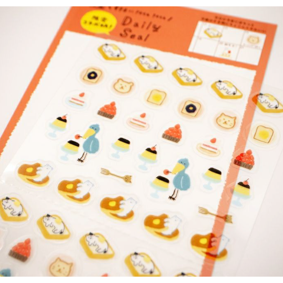 【新6款】古川紙工 每日小貼紙 透明貼紙組 手帳日記拼貼裝飾 日本製【立夏手帳生活】-規格圖6