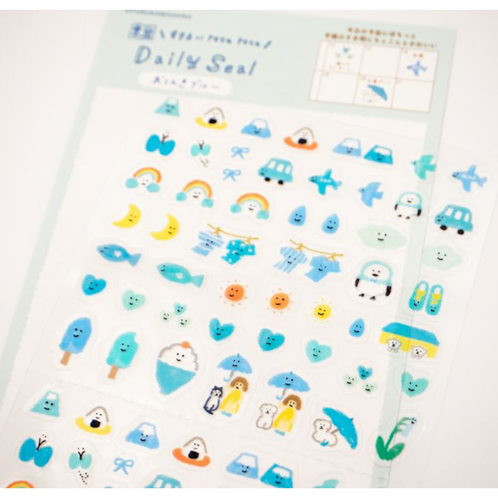 【新6款】古川紙工 每日小貼紙 透明貼紙組 手帳日記拼貼裝飾 日本製【立夏手帳生活】-規格圖6