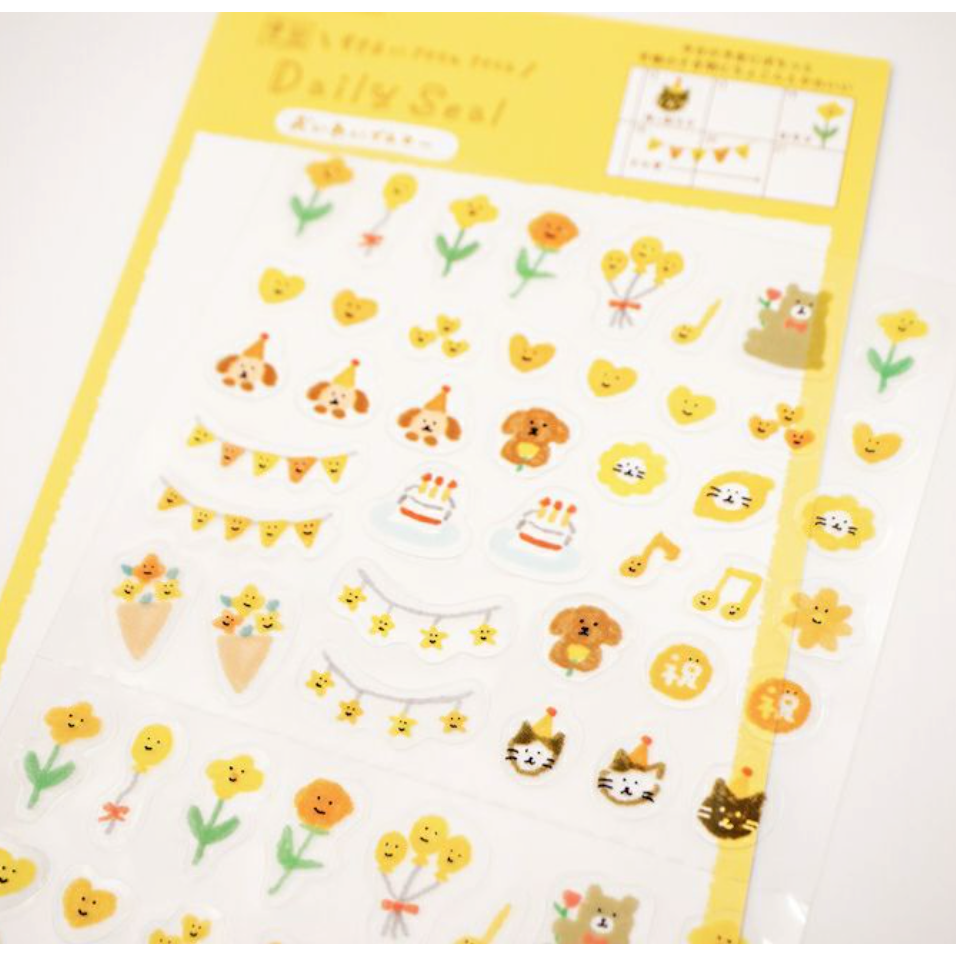 【新6款】古川紙工 每日小貼紙 透明貼紙組 手帳日記拼貼裝飾 日本製【立夏手帳生活】-規格圖6