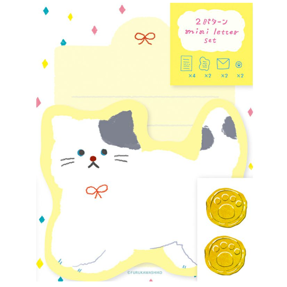 【4款】古川紙工 雙尺寸便簽信紙+貼紙 信封信紙組 美濃和紙 數量限定【立夏手帳生活】-細節圖3