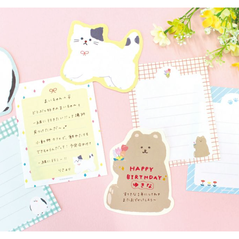 【4款】古川紙工 雙尺寸便簽信紙+貼紙 信封信紙組 美濃和紙 數量限定【立夏手帳生活】-細節圖9