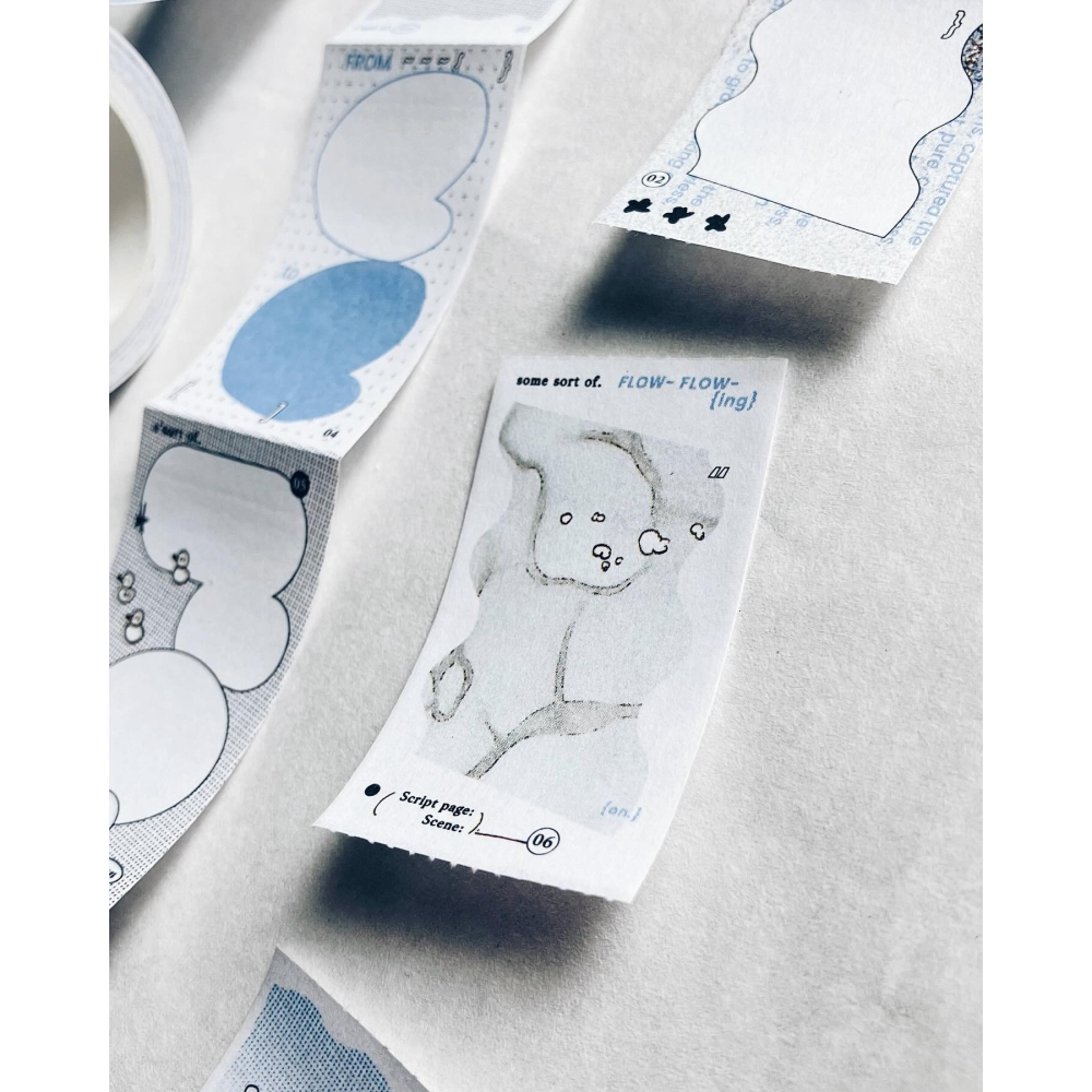 羊君 浮游 Flowing Thoughts 留言便條貼紙卷【立夏手帳生活】-細節圖2