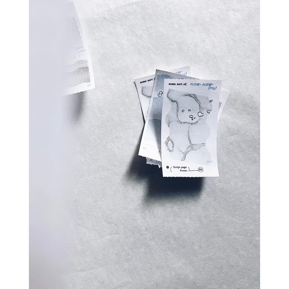 羊君 浮游 Flowing Thoughts 留言便條貼紙卷【立夏手帳生活】-細節圖3