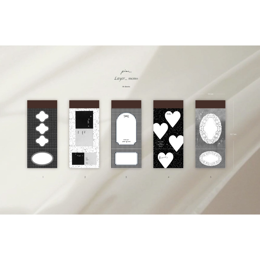【共5款】Pion Layer 便籤本【立夏手帳生活】-細節圖2