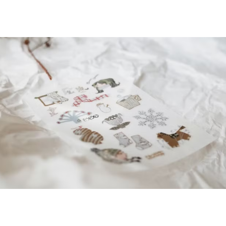 何包蛋 淺藍色的日子 轉印貼紙 2張組 misshoegg【立夏手帳生活】-細節圖2