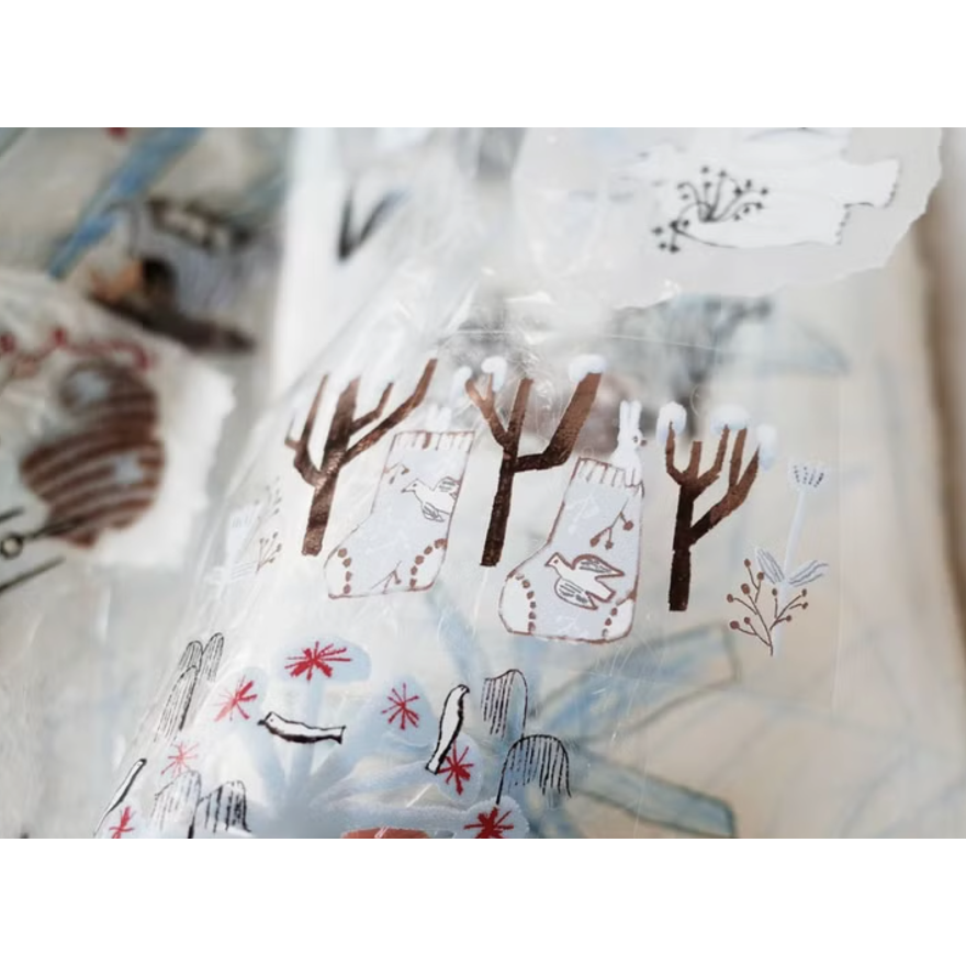 何包蛋 淺藍色的日子 4cm亮面PET膠帶 misshoegg【立夏手帳生活】-細節圖6