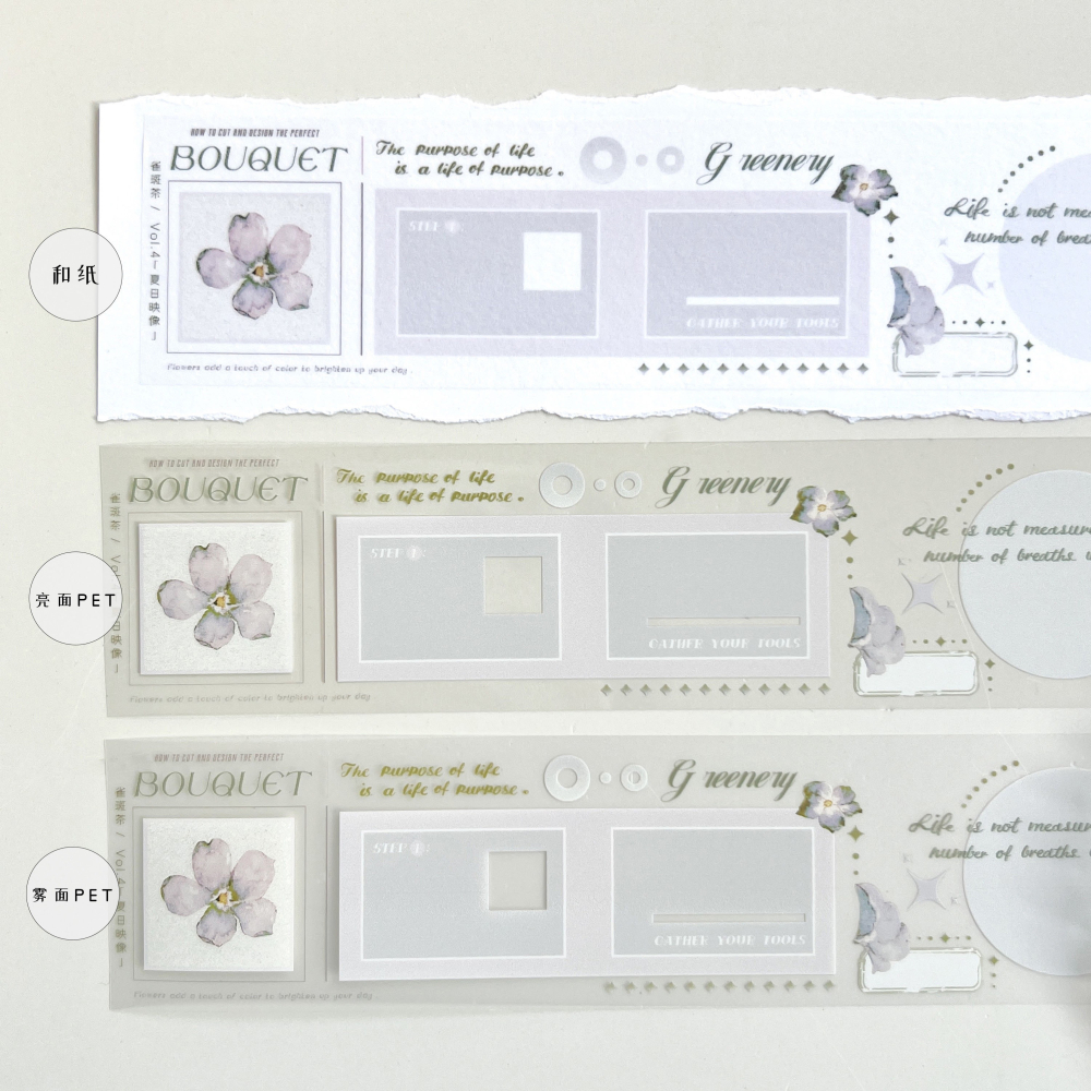 雀斑茶Freckles Tea Vol.4 夏日映像 5cm和紙/霧面PET/亮面PET膠帶【立夏手帳生活】-細節圖3