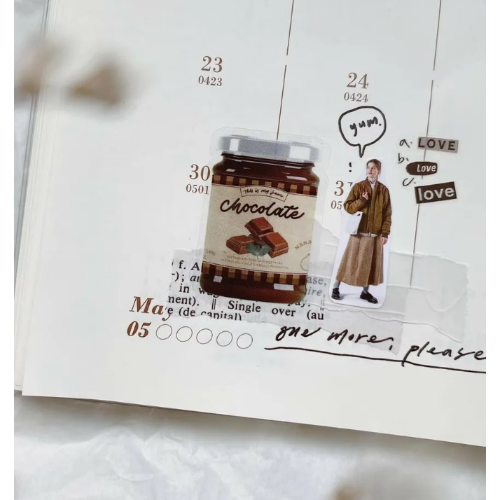 茄子先生 野餐家家酒 透明貼紙組 【立夏手帳生活】-細節圖6