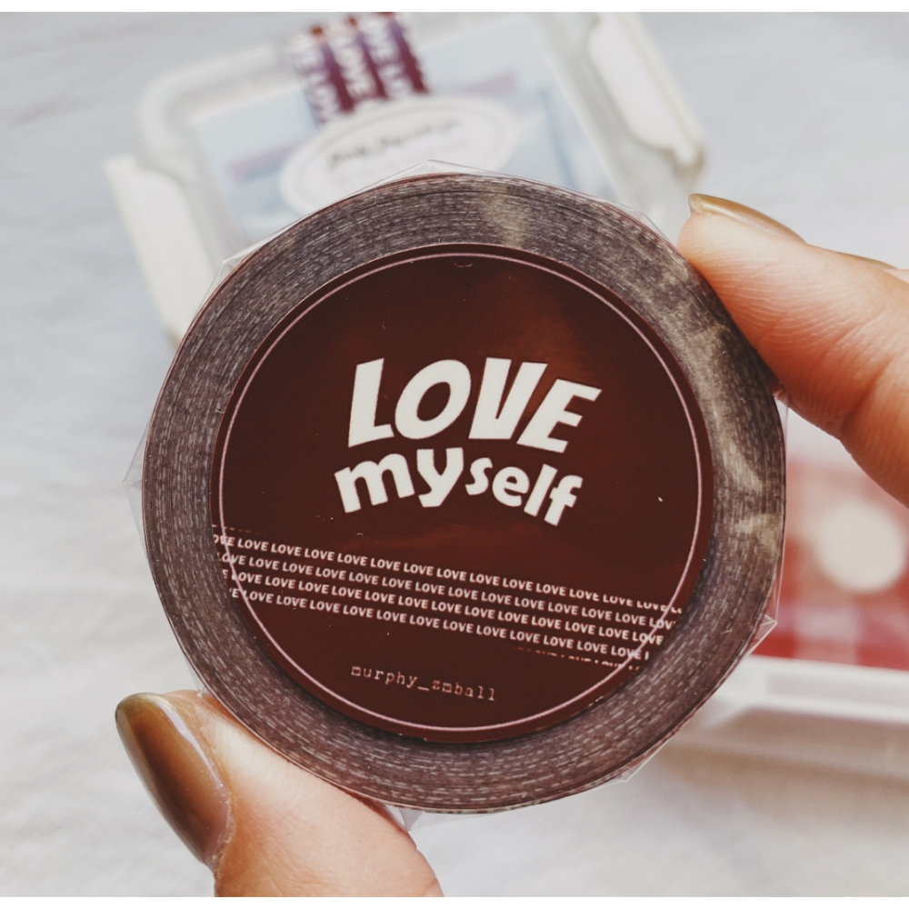 莫非是芝麻球 厭世愛物語系列「愛的小禮盒/厭世小禮盒」紙膠帶+印章+貼紙小禮盒【立夏手帳生活】-細節圖2